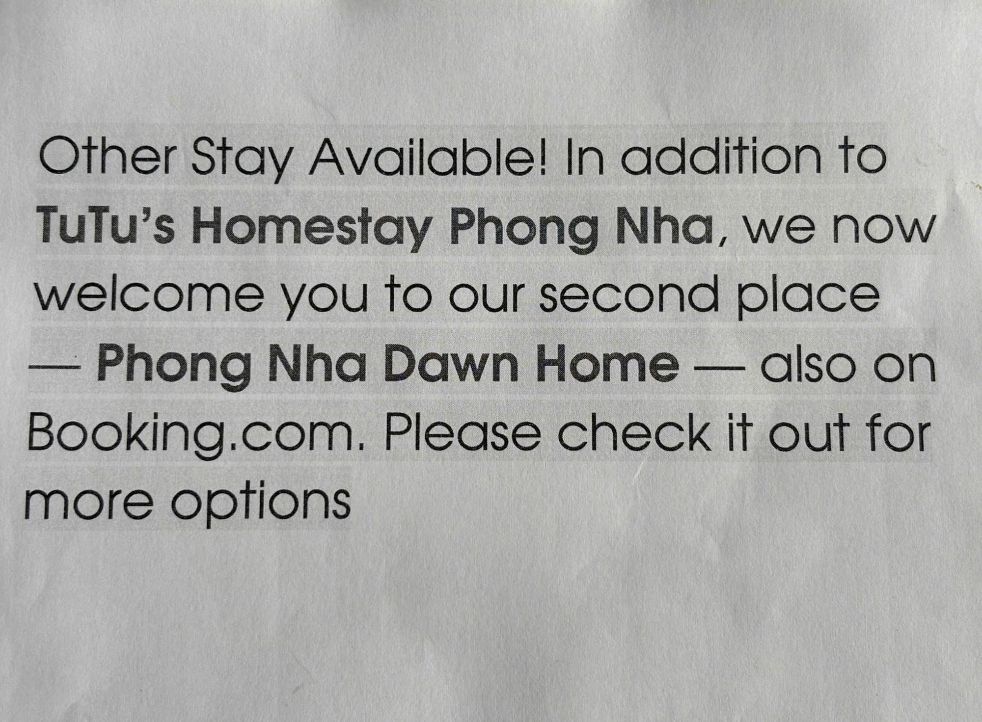 Tutu'S Homestay 퐁냐 외부 사진